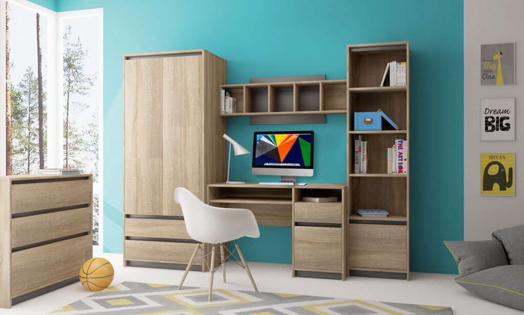 Systemowe meble młodzieżowe - zdjęcie