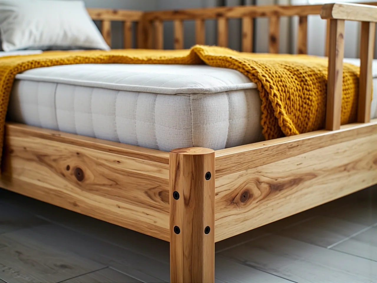 Dziecko bawiące się na podłodze przy regale z atestowanych płyt meblowych