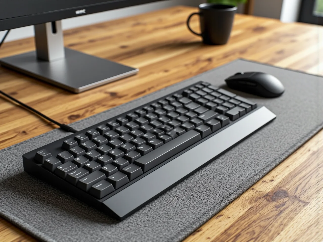 Prawidłowa wysokość biurka do pracy z komputerem zapobiegająca bólom pleców.