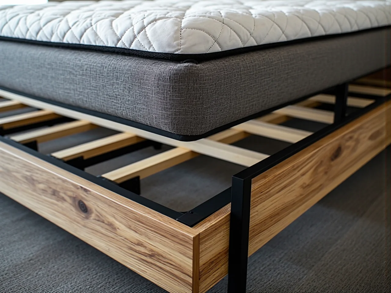 Stylowe łóżko z tapicerowanym zagłówkiem. Design i estetyka w nowoczesnej sypialni.