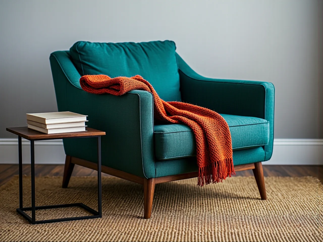 Vintage dodatki i ciepłe oświetlenie tworzące przytulny klimat w domu.