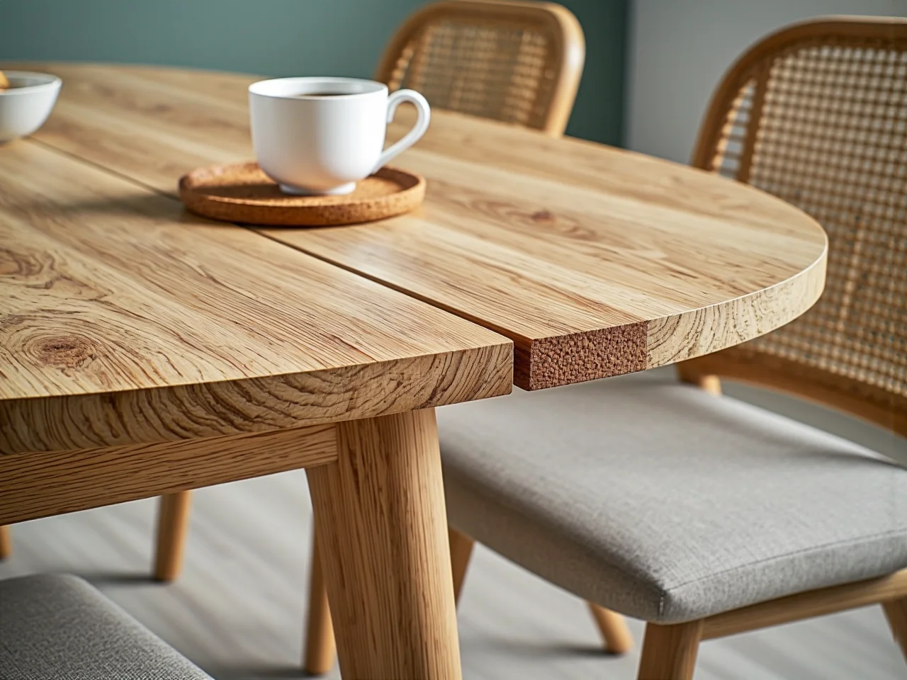Solidny stół z naturalnego drewna dębowego to trwały i stylowy wybór do każdej jadalni.