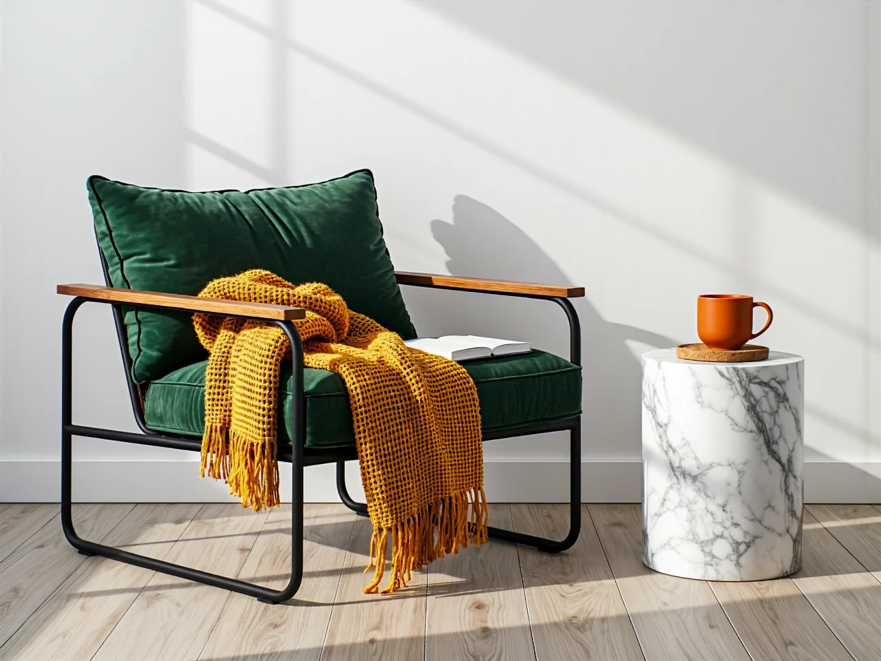 Elegancka szafka RTV w minimalistycznym salonie z subtelnym oświetleniem LED.