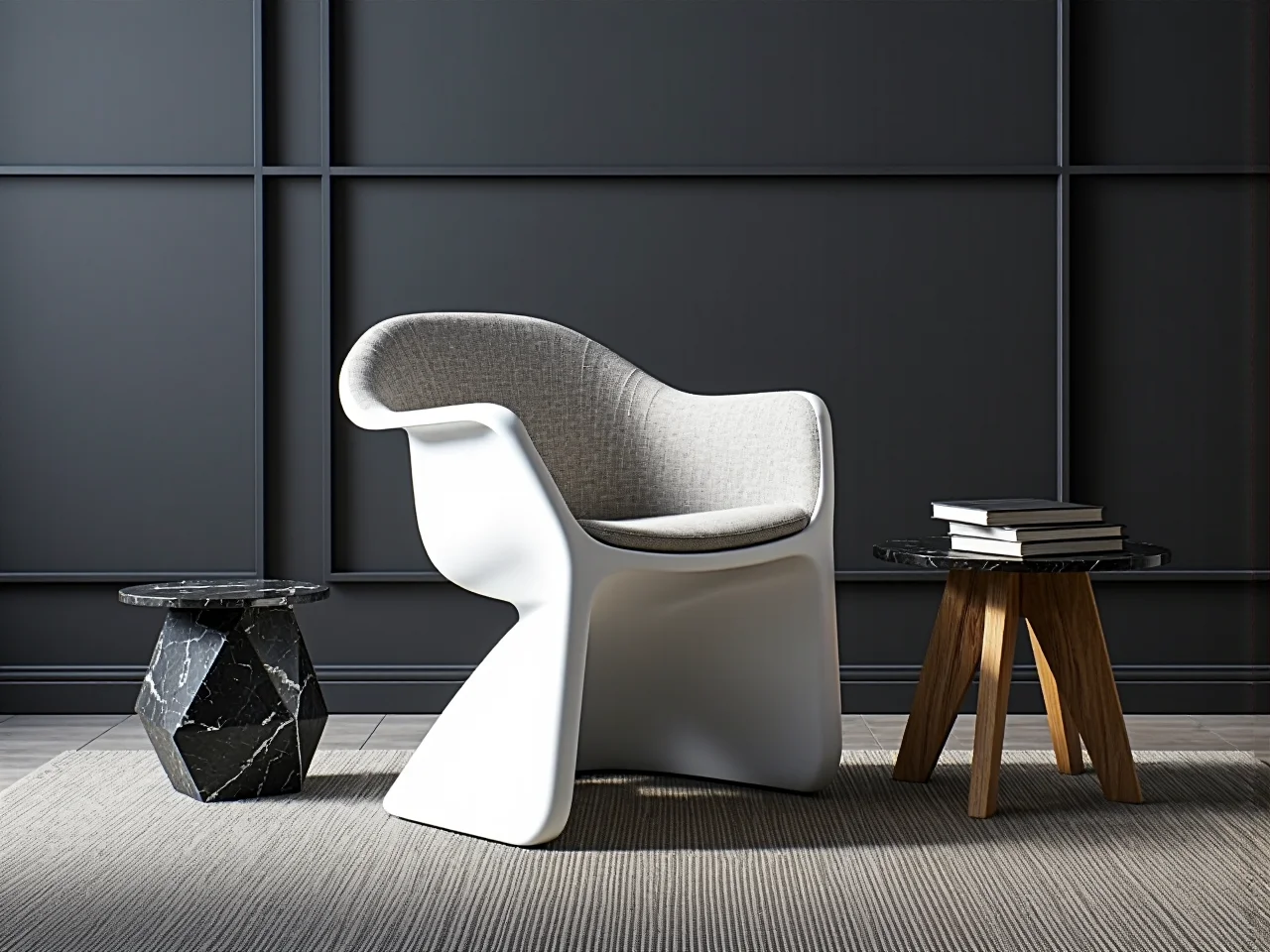 Eleganckie krzesła z plecionką wiedeńską w nowoczesnej aranżacji