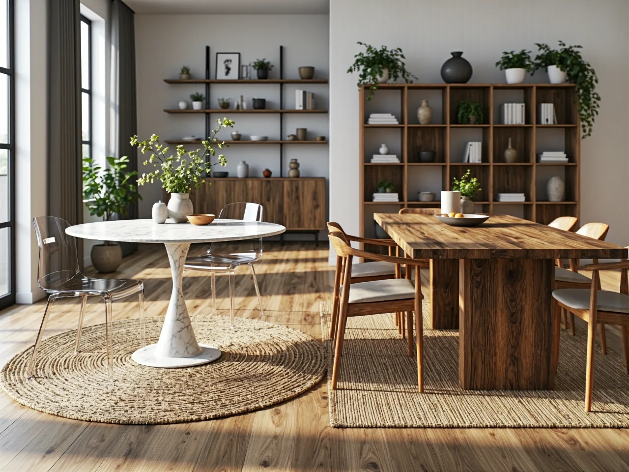 Funkcjonalny stół do jadalni ułatwiający codzienne posiłki w rodzinnym gronie