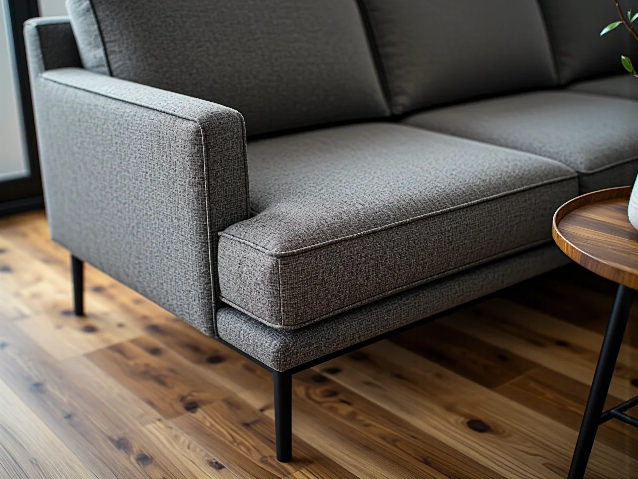 Welurowa sofa w kolorze butelkowej zieleni