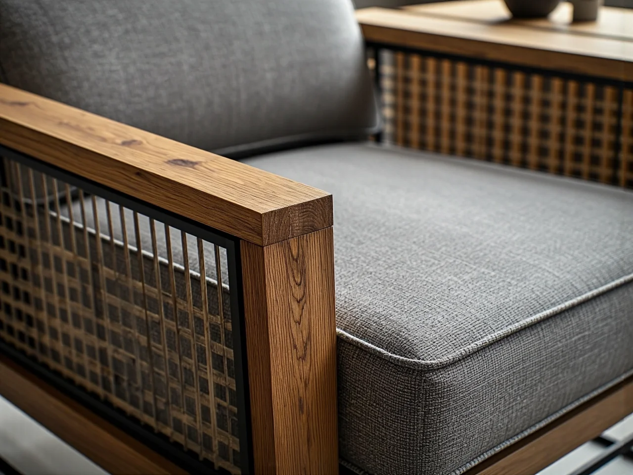 Mały stolik kawowy z półką i funkcją przechowywania w niewielkim salonie.