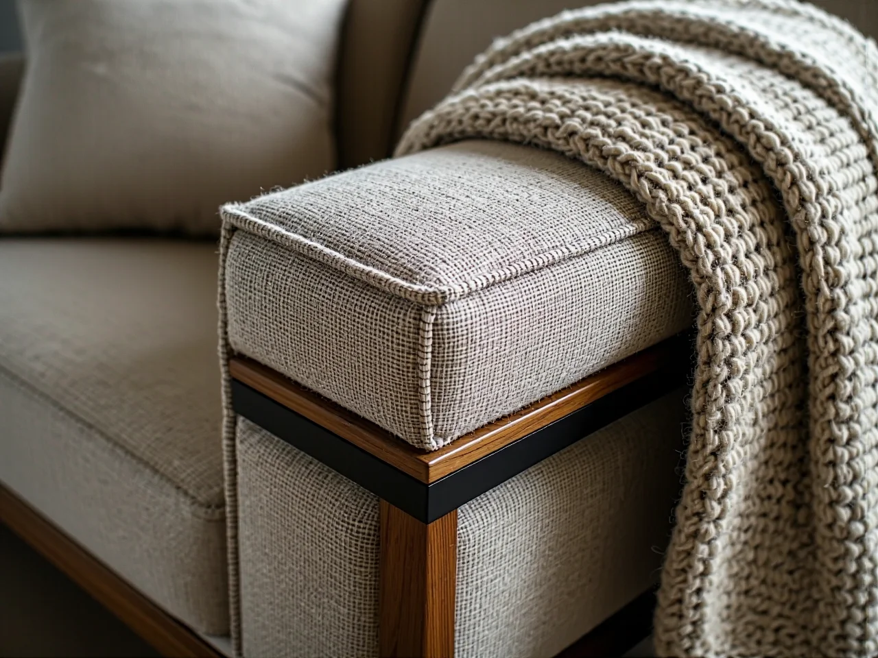 Mierzenie przestrzeni w małym salonie przed zakupem sofy