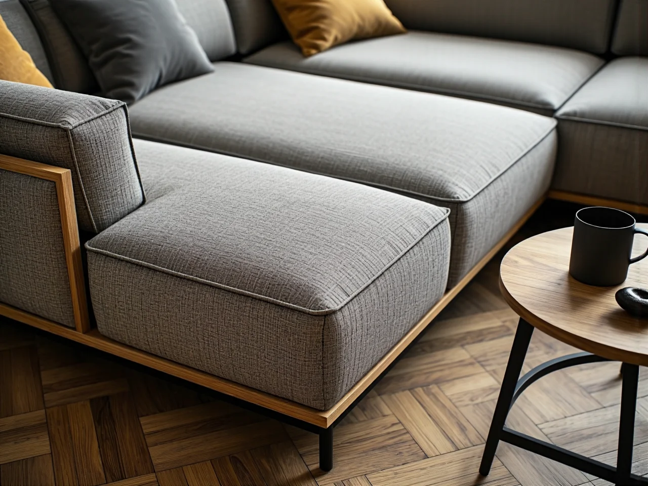 Modułowy narożnik do salonu pozwalający na dowolną aranżację