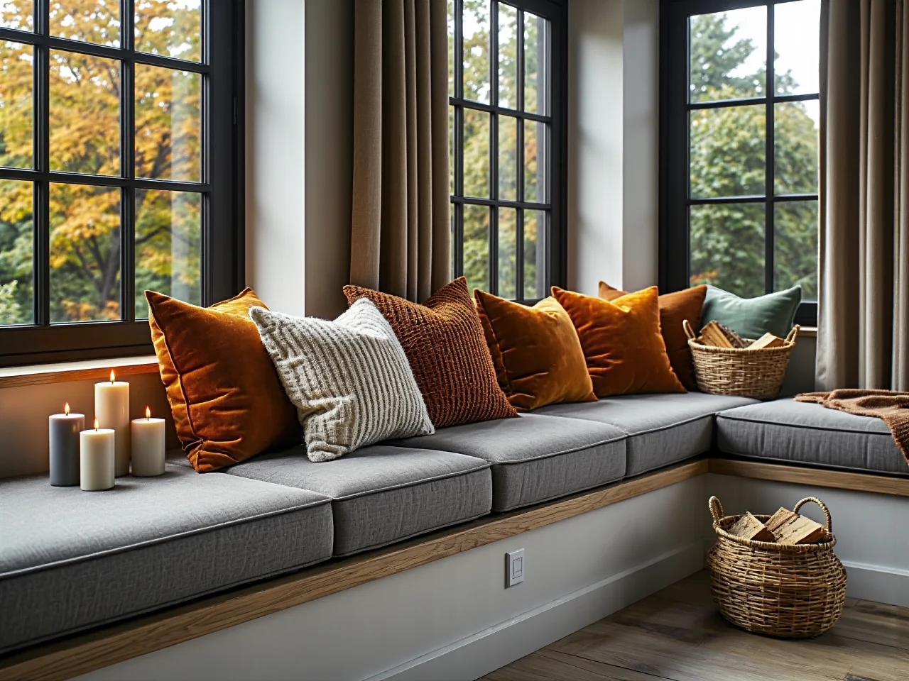 Nastrojowe oświetlenie wnętrza na chłodne jesienne wieczory