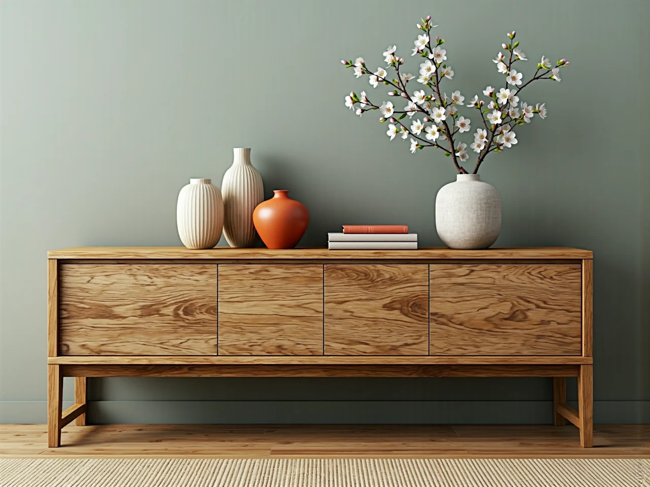 Drewniane meble i naturalne dodatki idealne na wiosenne odświeżenie pokoju.