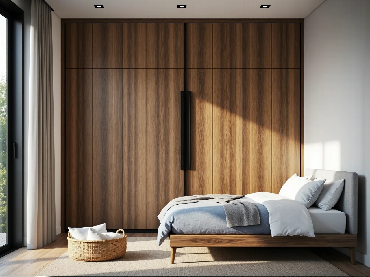 Praktyczne łóżko w szafie jako sprytne rozwiązanie do małego wnętrza