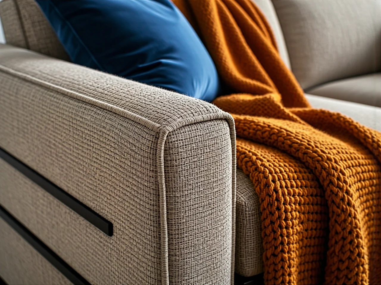 Rozkładana sofa z funkcją spania i pojemnikiem