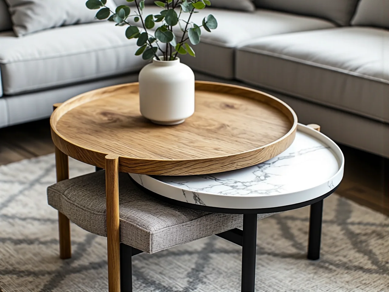 Rozkładana sofa z pojemnikiem na pościel oszczędzająca miejsce w kawalerce.