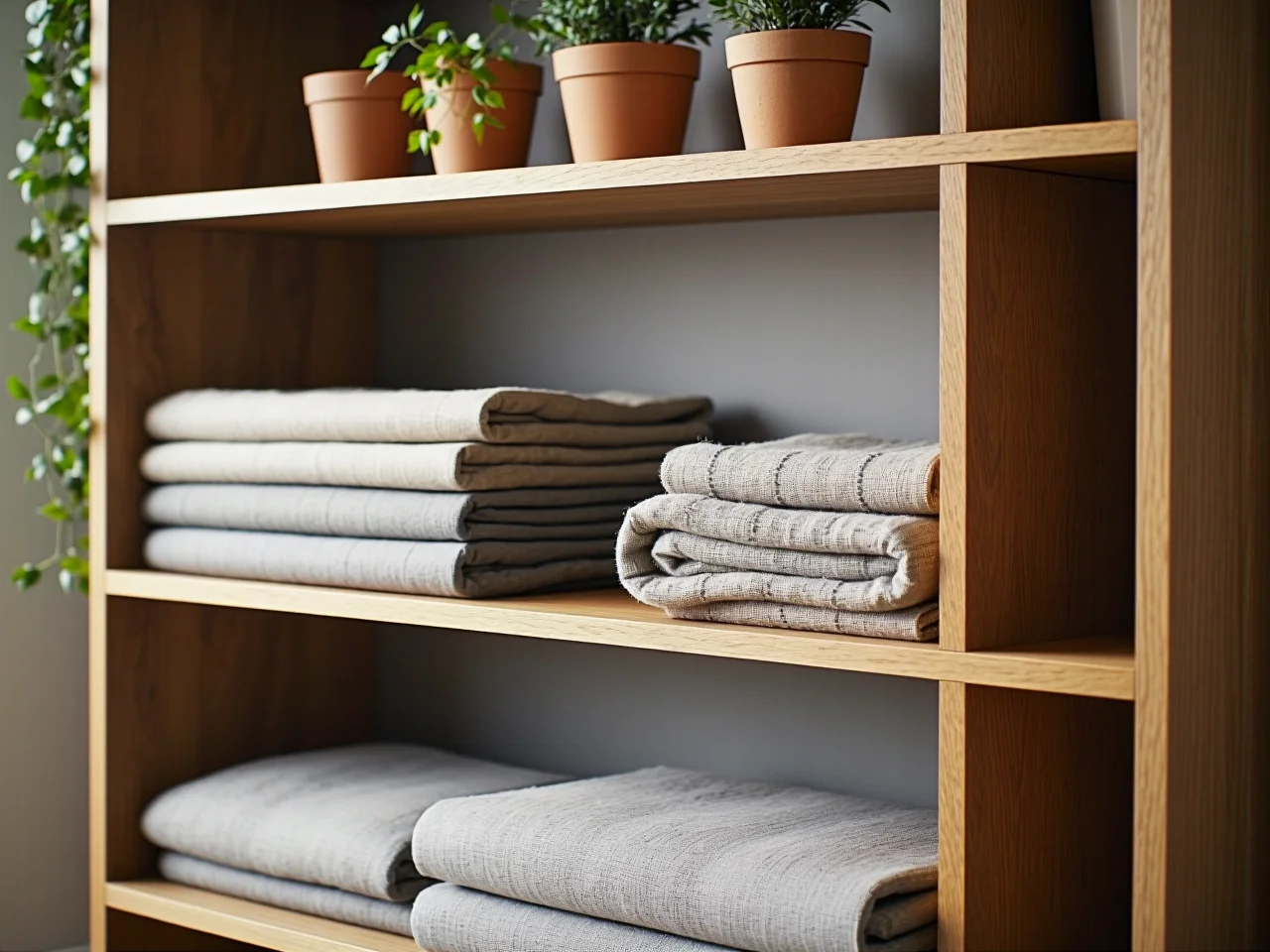 Funkcjonalny stolik kawowy z jasnego drewna idealny do salonu skandynawskiego