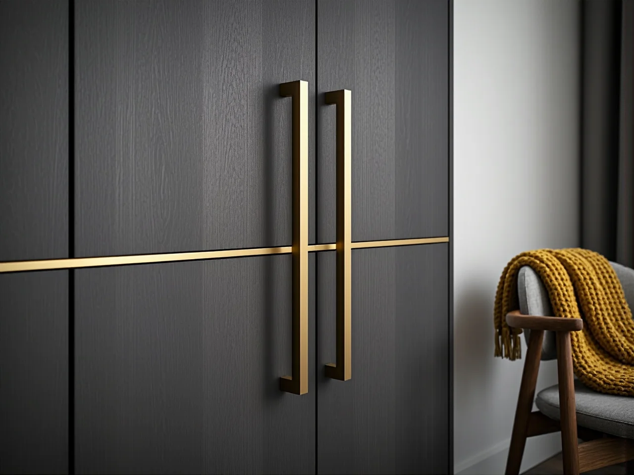 Innowacyjne systemy przechowywania w pojemnej szafie do sypialni.