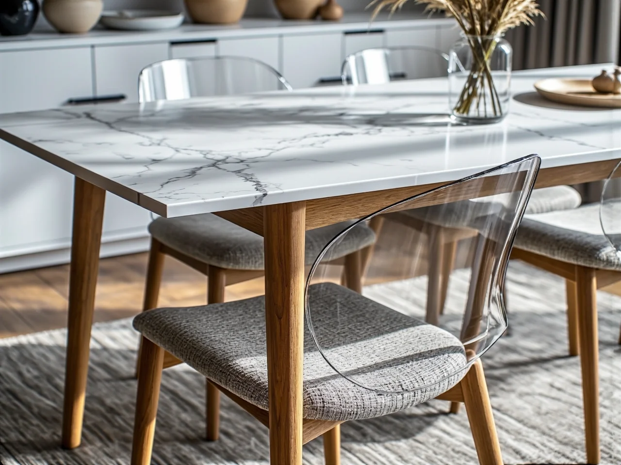 Biała szafa wnękowa z lustrami odbijającymi światło w małym pokoju.