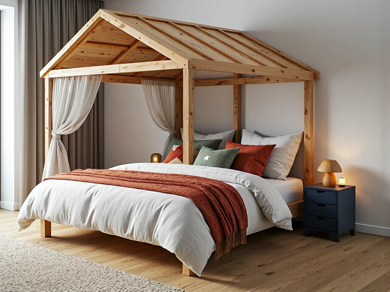 Trendy w aranżacji pokoju dziecięcego – pojemne szafy i pastele.